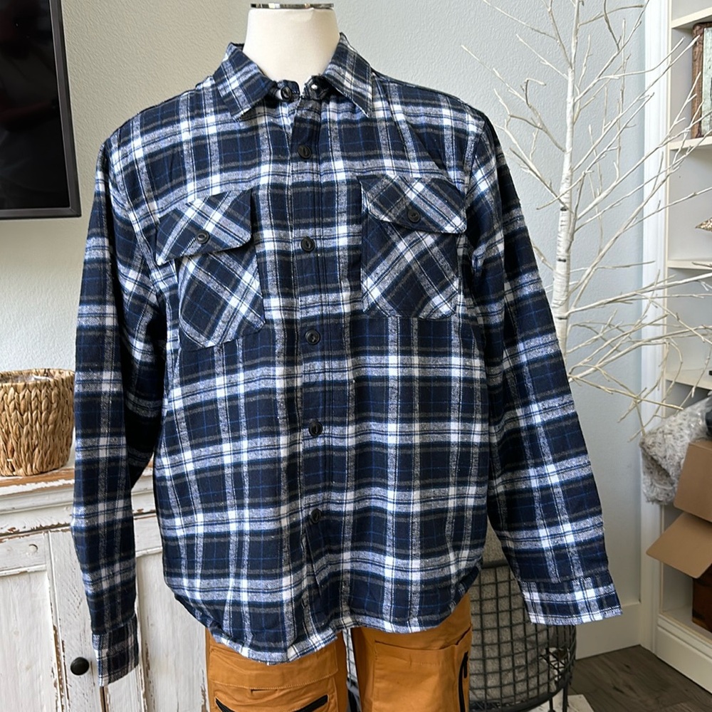 JACHS New York Sherpa Lined Flannel NWT